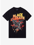 Black Sabbath Flying Devil Lightning Bolts T-Shirt