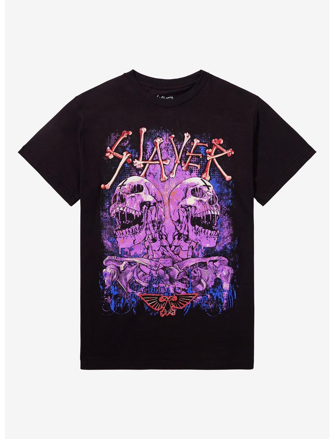 Slayer Screaming Skeletons Boyfriend Fit Girls T-Shirt