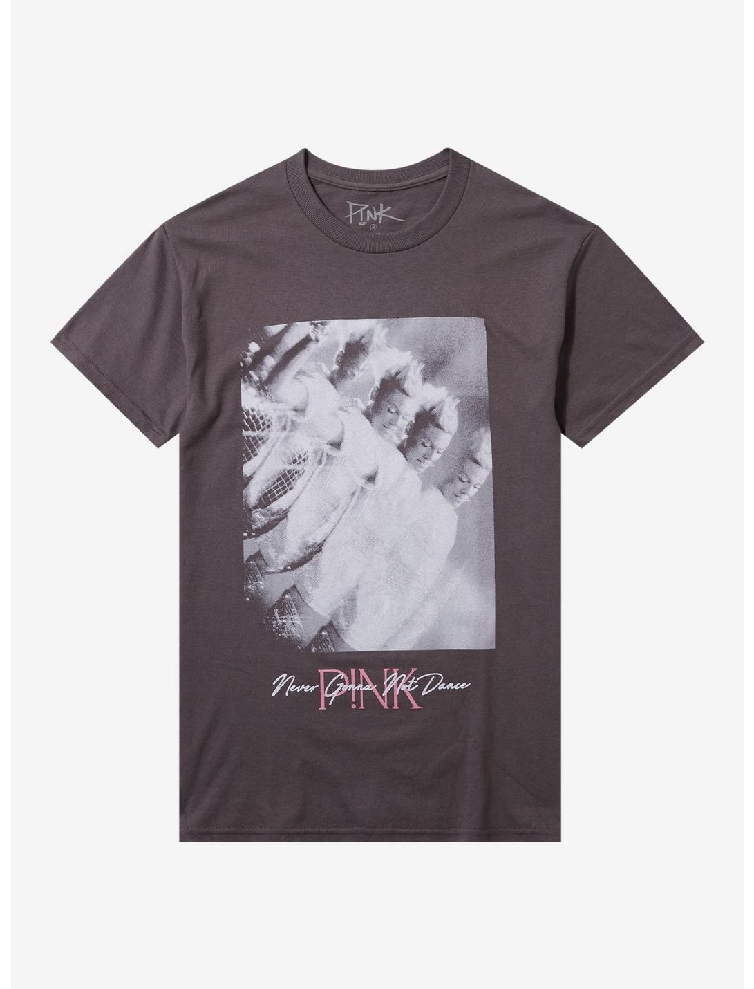 Pink Never Gonna Not Dance Boyfriend Fit Girls T-Shirt