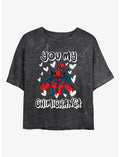 Marvel Deadpool You My Chimichanga Girls Mineral Wash Crop T-Shirt