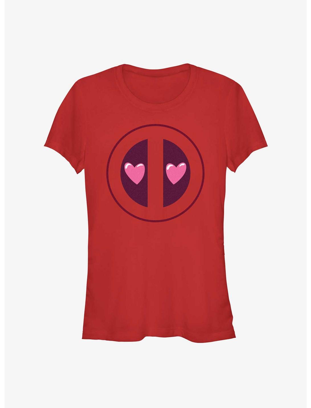 Marvel Deadpool Heart Eyes Girls T-Shirt