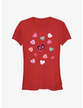Marvel Deadpool Hearts Candies Girls T-Shirt