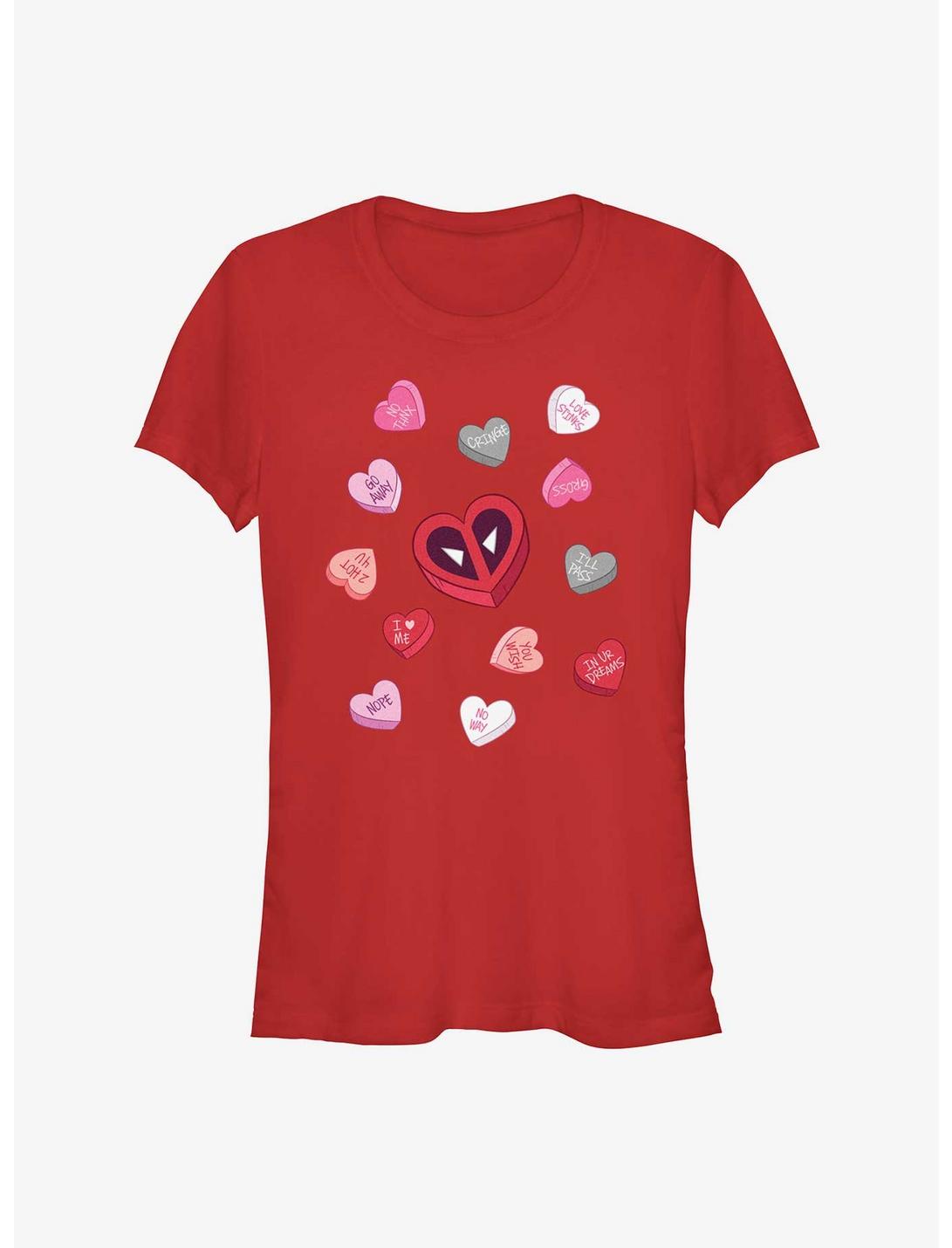 Marvel Deadpool Hearts Candies Girls T-Shirt