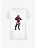 Marvel Deadpool Heart Hands Girls T-Shirt