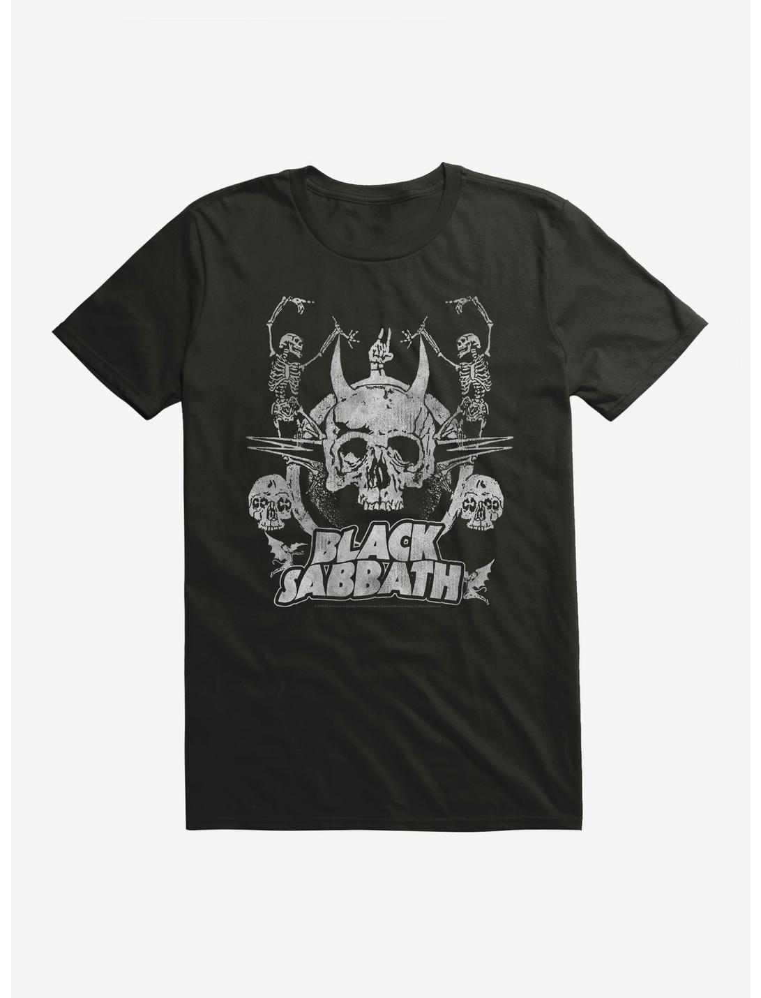 Black Sabbath Dancing Skeletons Extra Soft T-Shirt