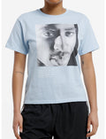 Tupac The Rose That Grew From Concrete Pastel Blue Shrunken Fit Girls T-Shirt
