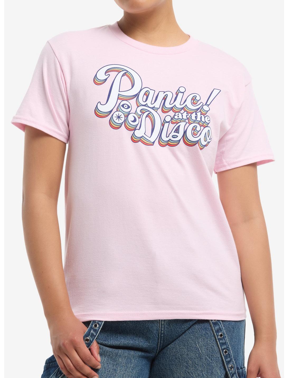 Panic! At The Disco Pastel Pink Shrunken Fit T-Shirt