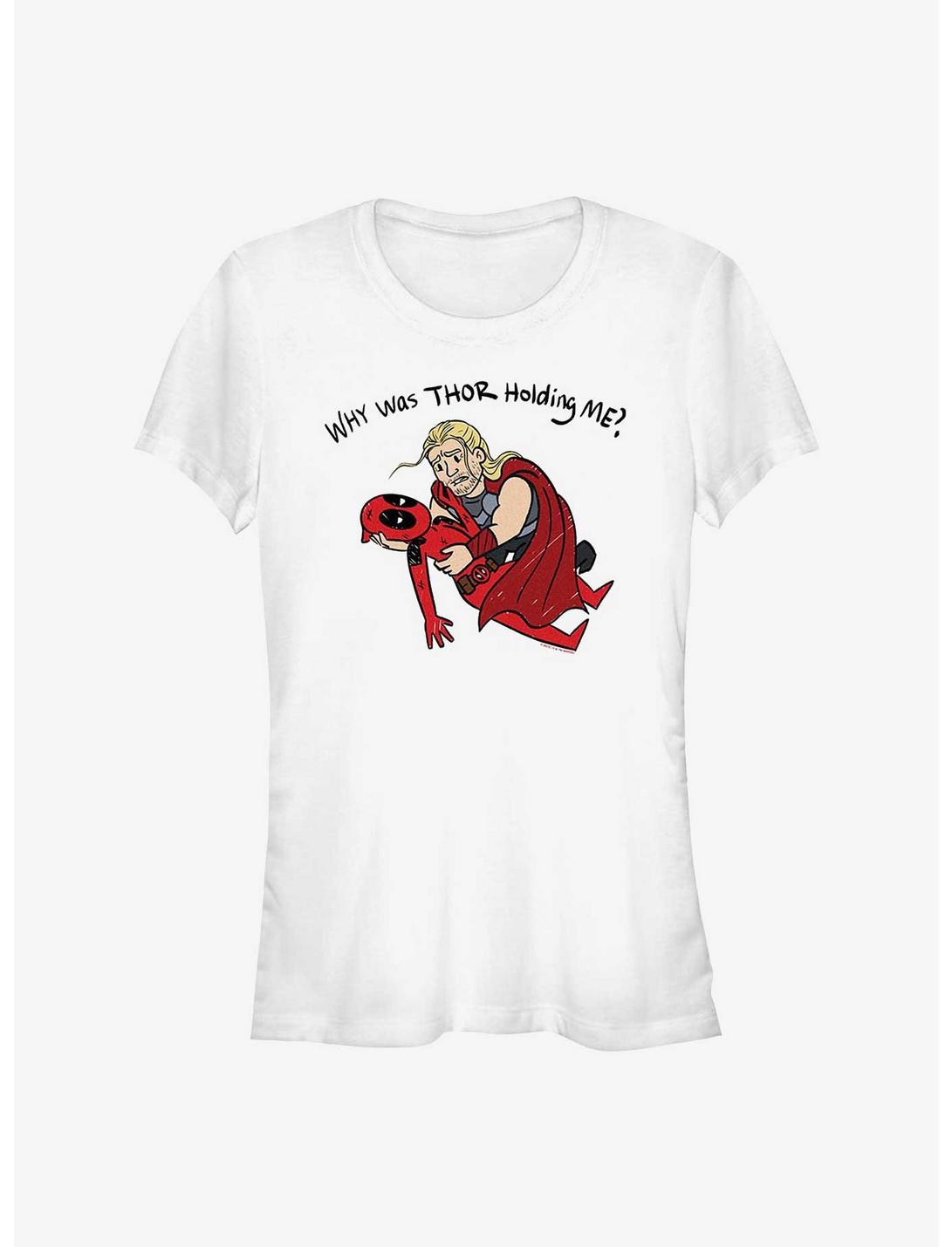 Marvel Deadpool & Wolverine Thor Holding Me Girls T-Shirt