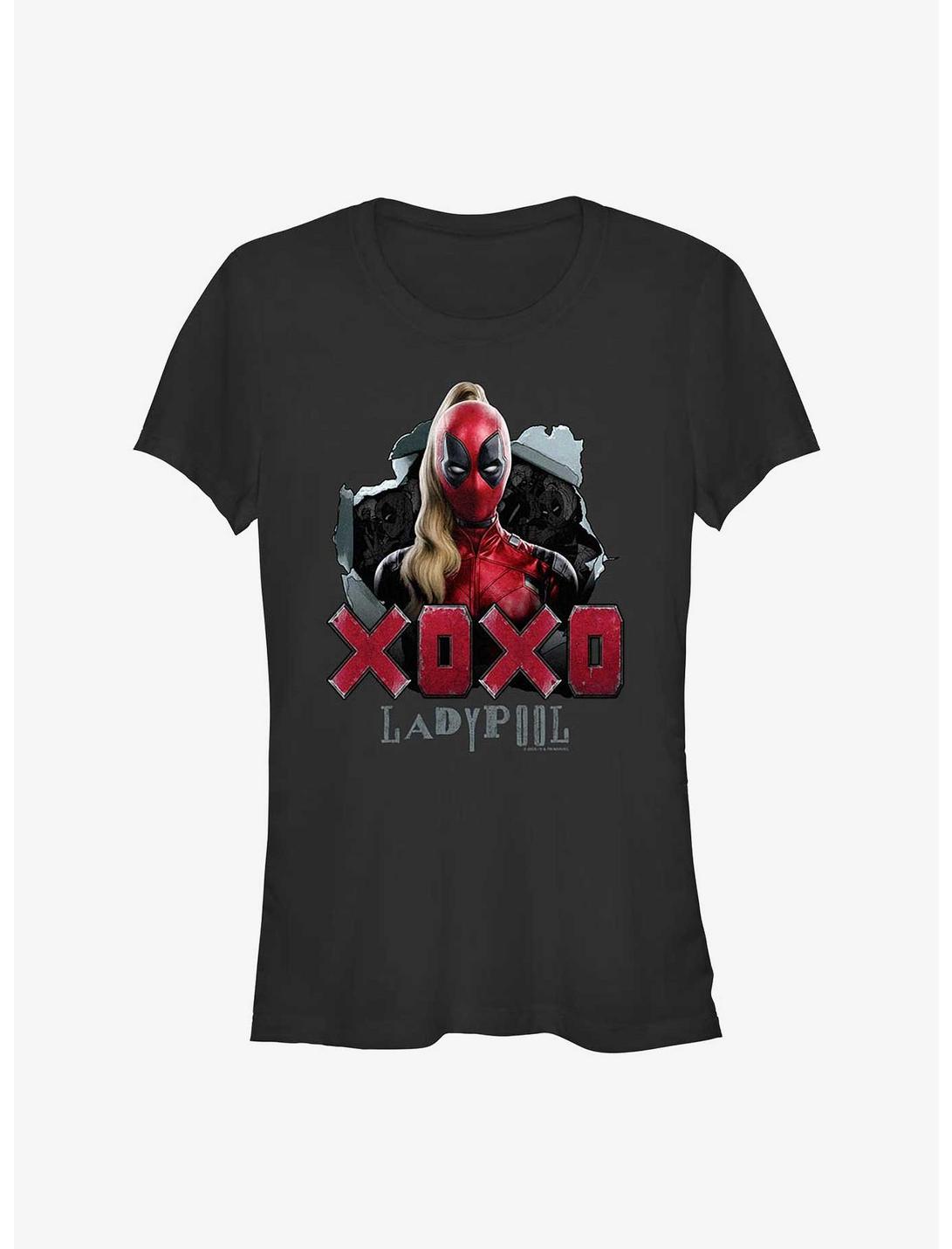 Marvel Deadpool & Wolverine XOXO Ladypool Girls T-Shirt