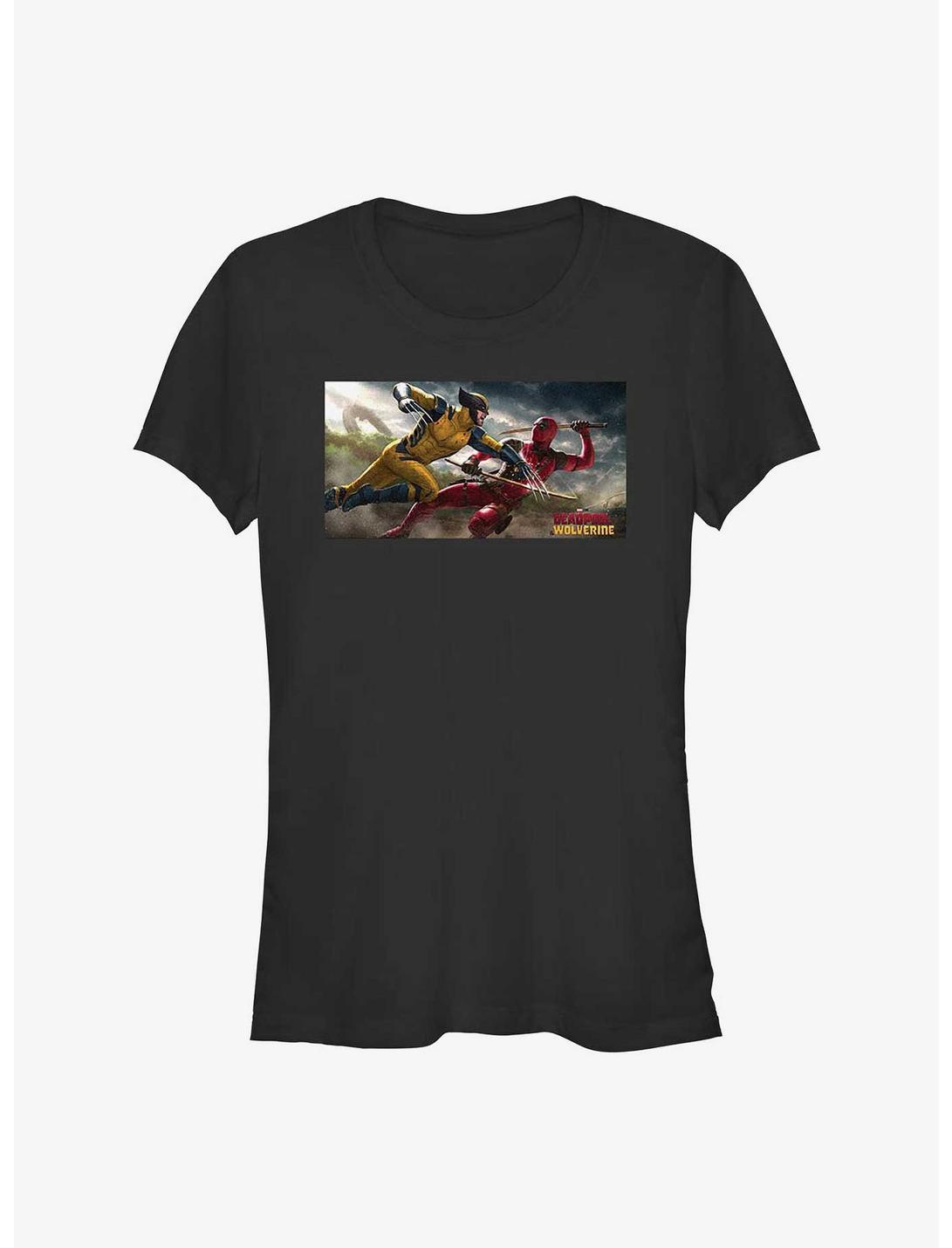 Marvel Deadpool & Wolverine Fighting Girls T-Shirt