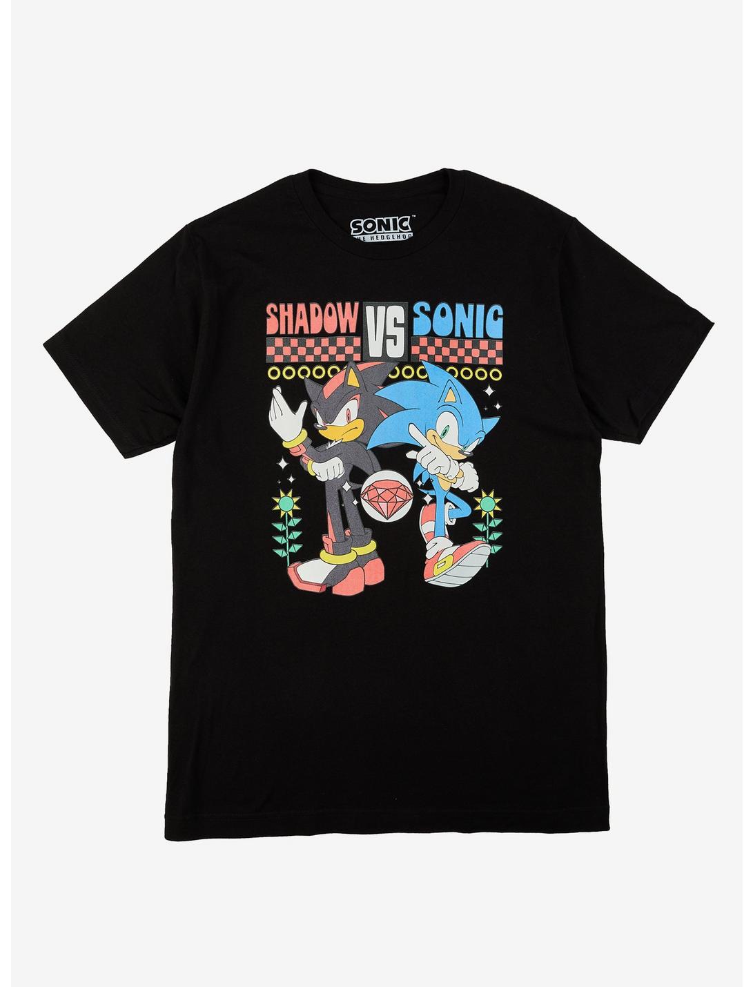 Sonic The Hedgehog Shadow Vs. Sonic Girls T-Shirt