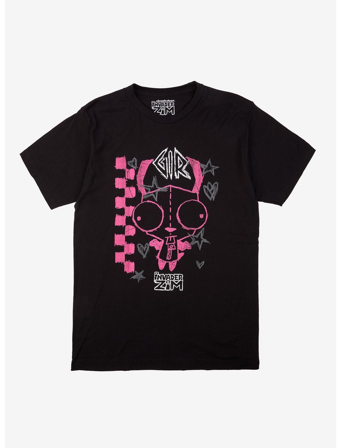 Invader Zim GIR Chalk Art Girls T-Shirt