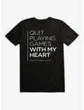 Backstreet Boys Quit Playing Games Quote T-Shirt