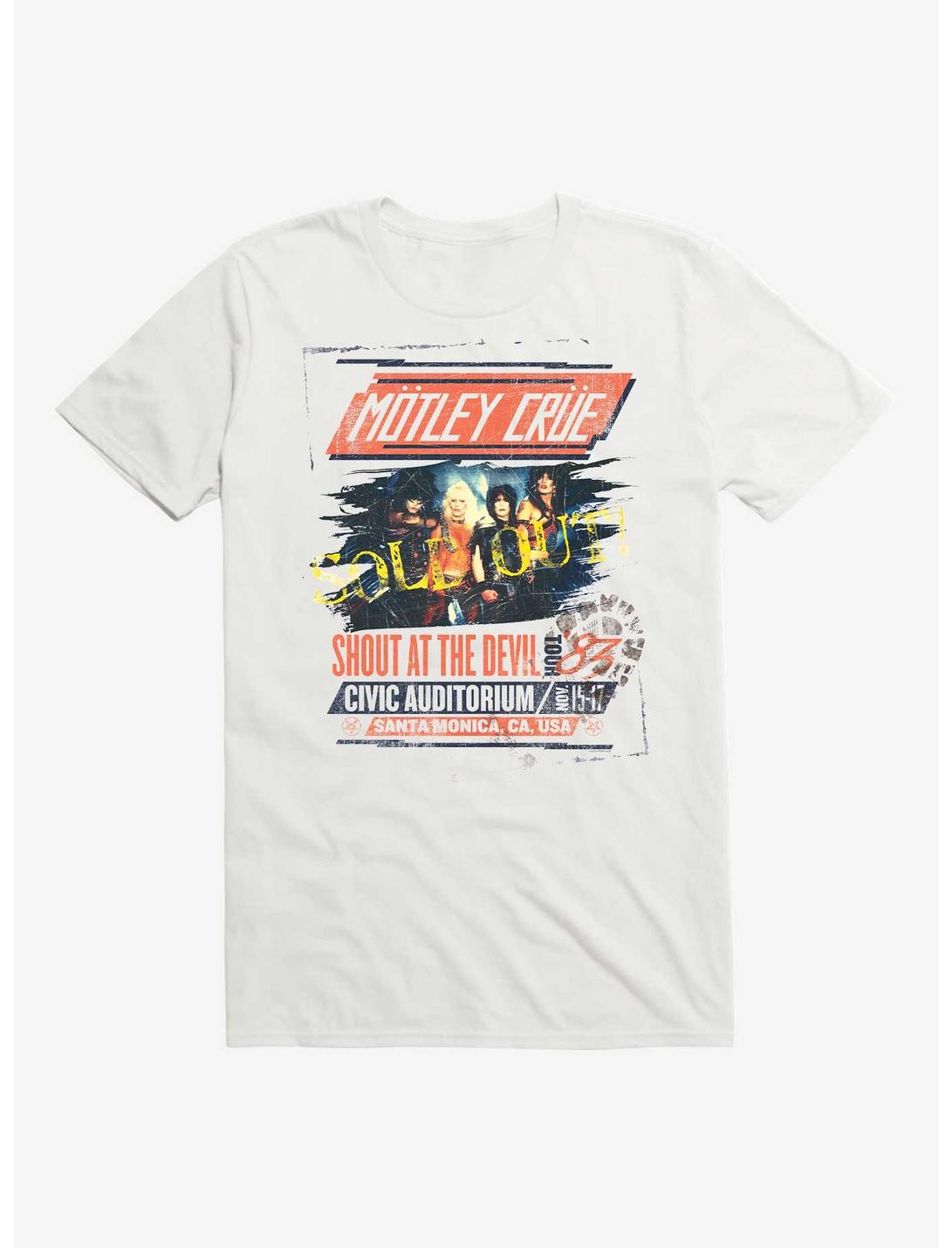 Motley Crue Shout At The Devil Tour Live At Civic Auditorium 1983 T-Shirt