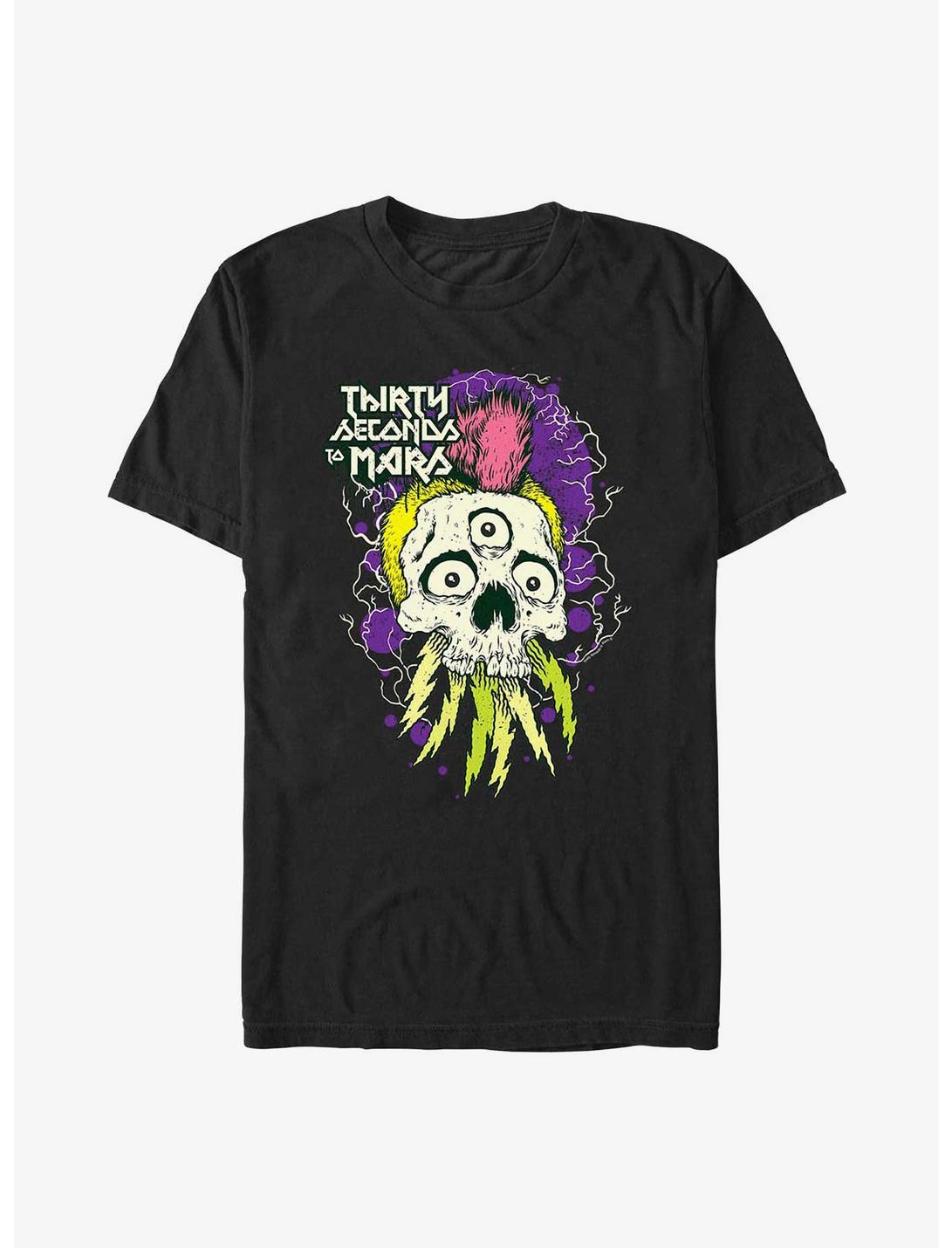 30 Seconds To Mars Mohawk Skull T-Shirt