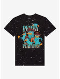 Disney Phineas And Ferb Perry Collage Splatter Dye Girls T-Shirt