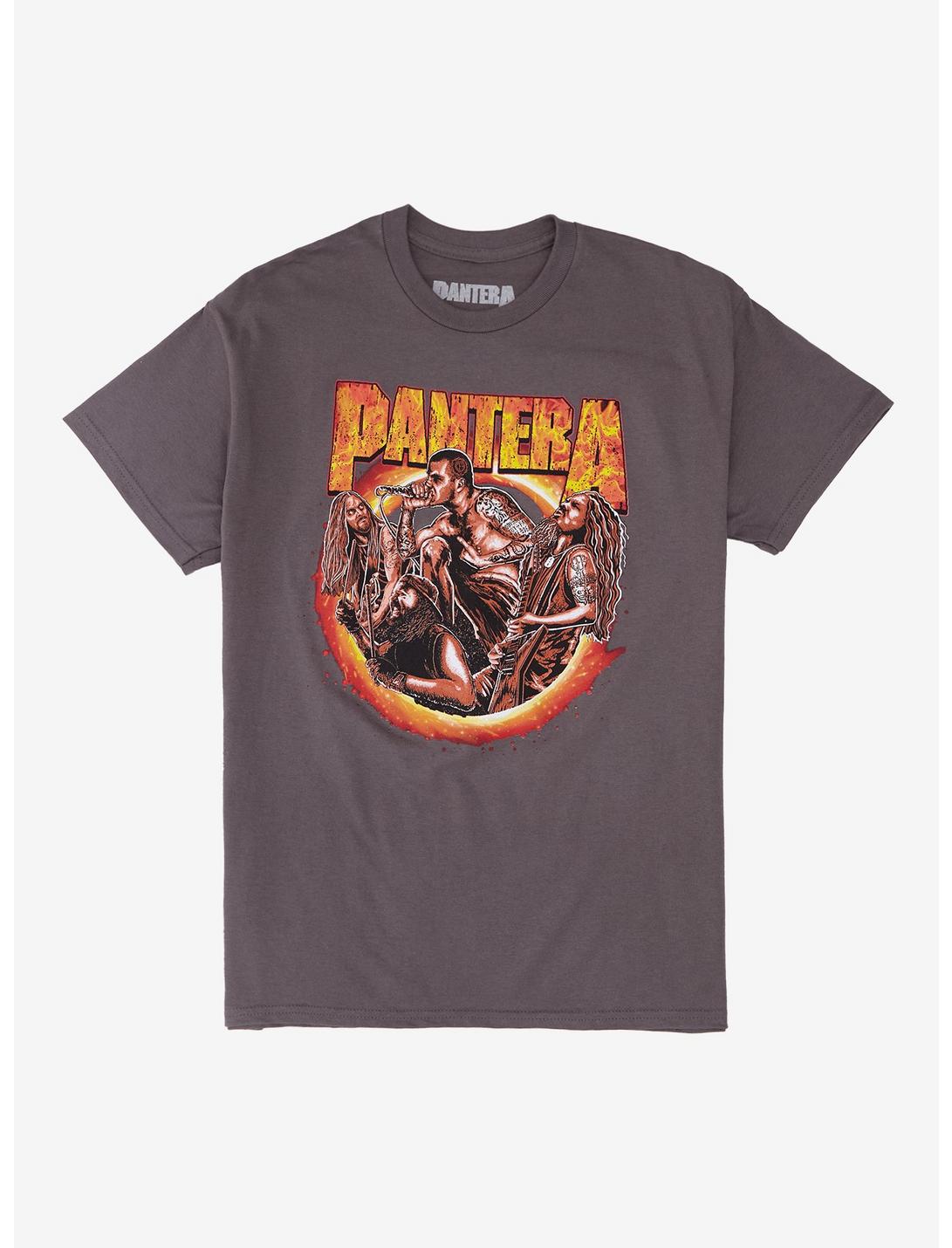 Pantera Band Portrait Flames T-Shirt