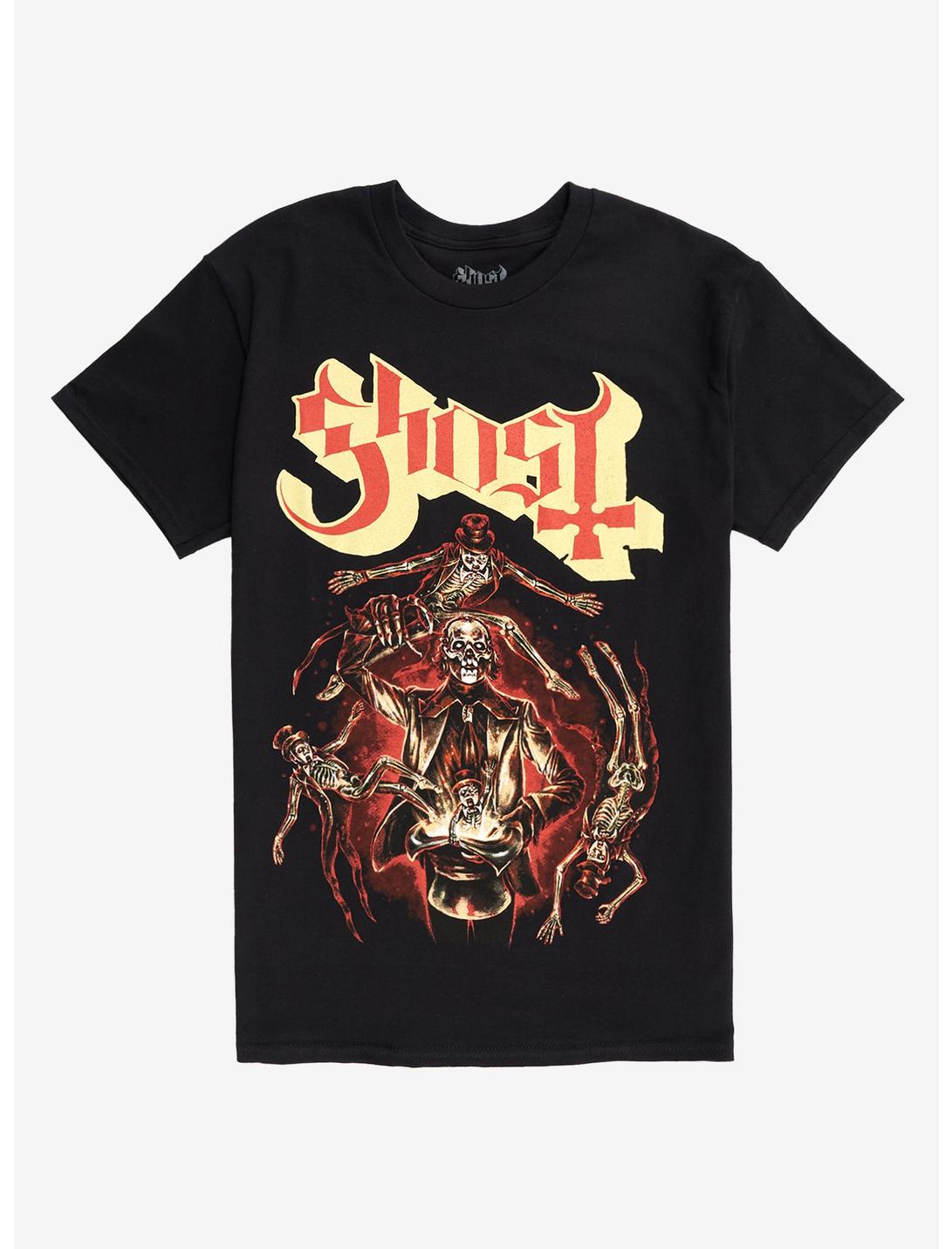 Ghost Swirling Skeletons T-Shirt