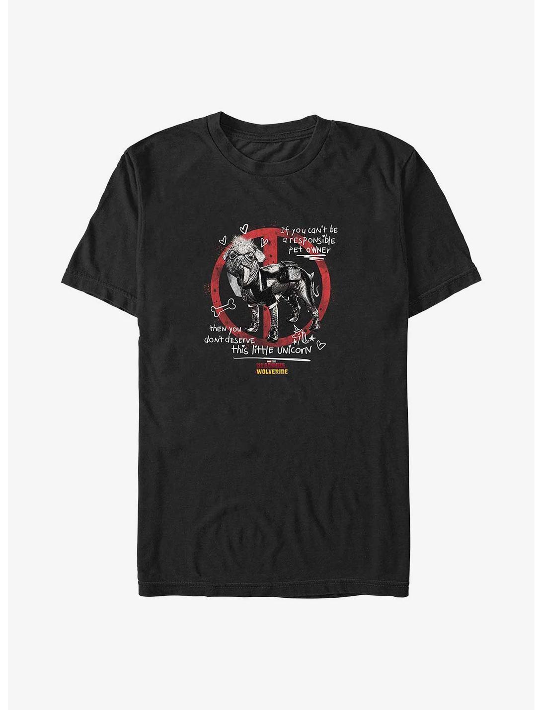 Marvel Deadpool & Wolverine Dont Deserve This Unicorn Big & Tall T-Shirt