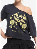 Sleep Token Roses Girls Off-Shoulder T-Shirt