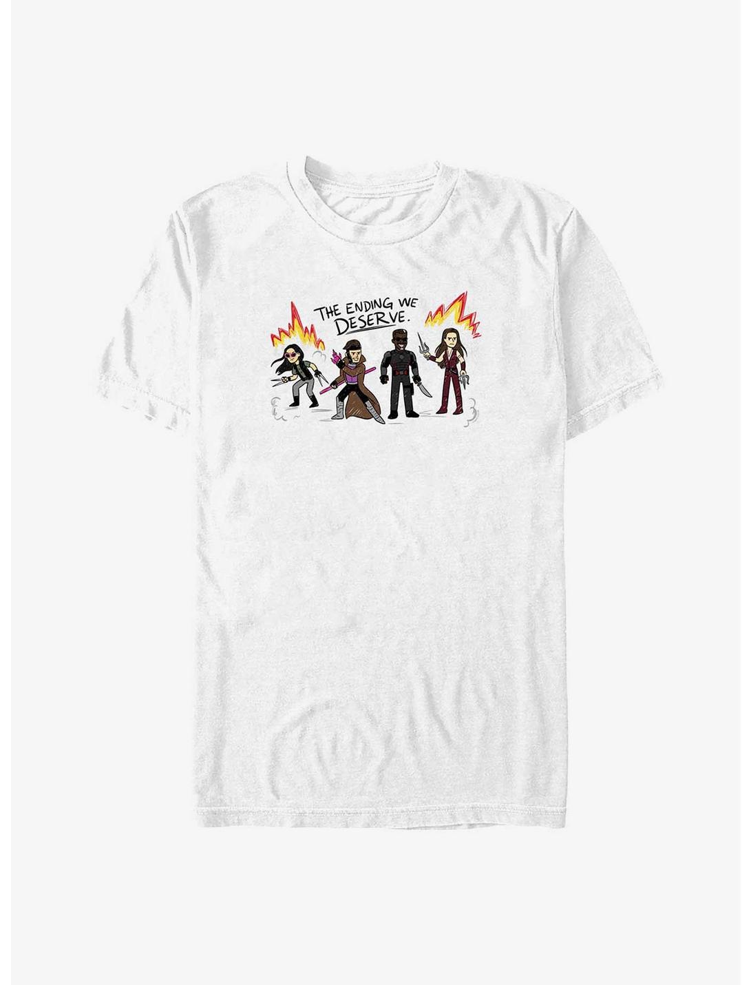 Marvel Deadpool & Wolverine The Ending We Deserve Big & Tall T-Shirt