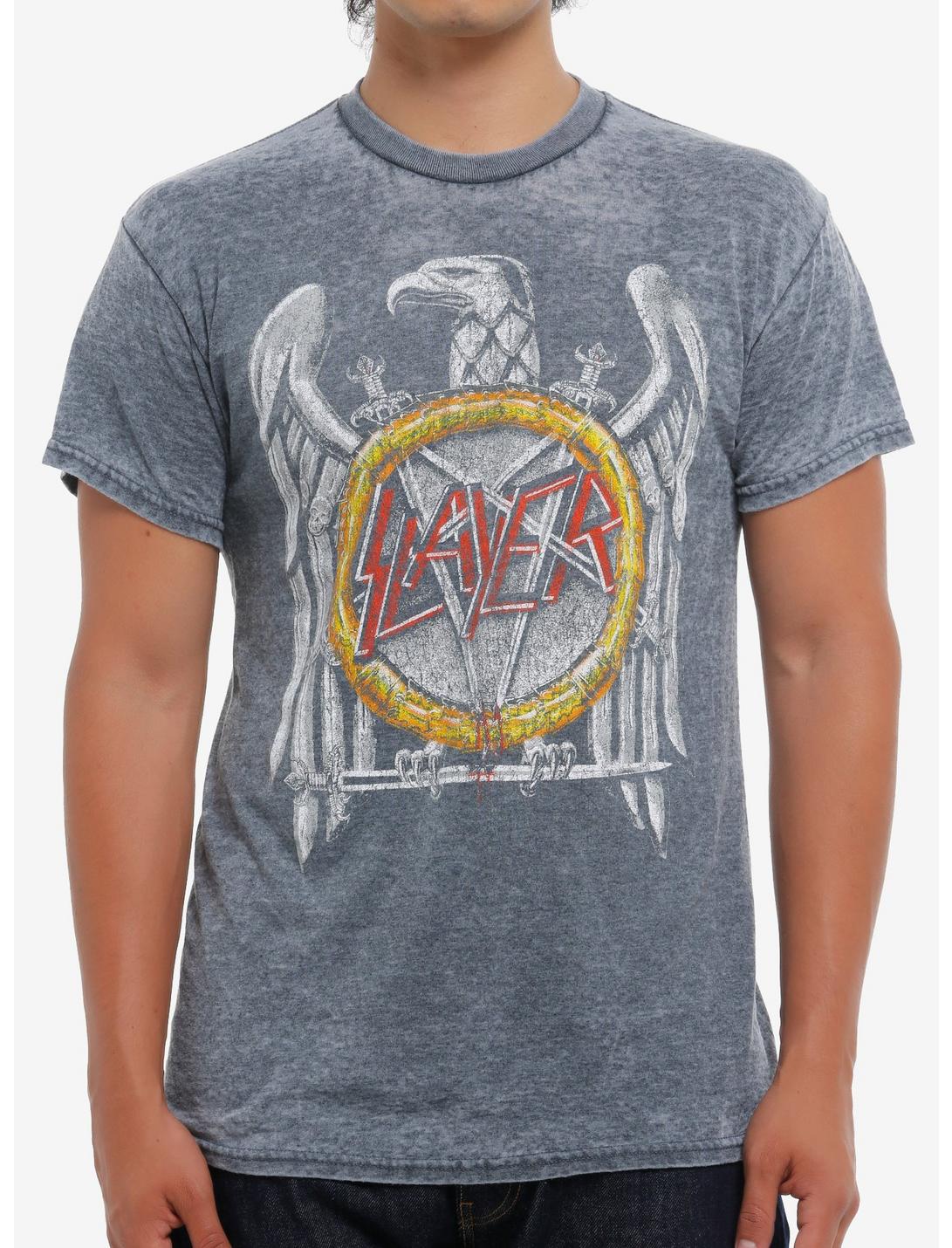Slayer Eagle Logo Burnout T-Shirt