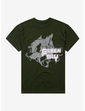 Green Day Hissing Cat Graffiti T-Shirt