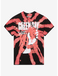 Green Day American Idiot Red & Black Tie-Dye T-Shirt