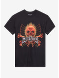Metallica Flaming Rebel Skull T-Shirt