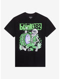 Blink-182 Marching Band Skeleton Puff Paint T-Shirt
