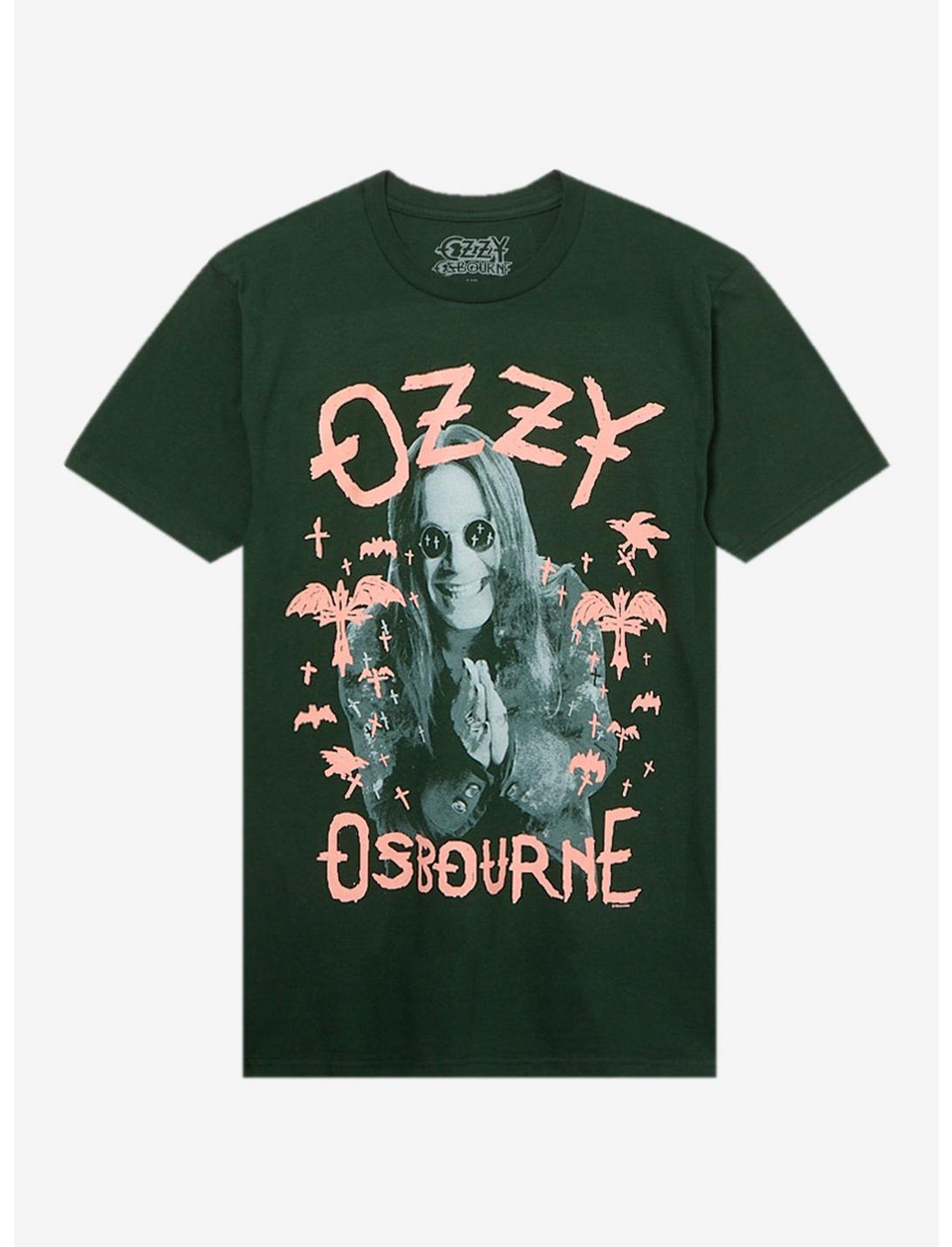 Ozzy Osbourne Pink Bats Portrait T-Shirt