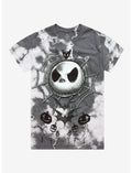The Nightmare Before Christmas Jack Spiderweb Tie-Dye T-Shirt