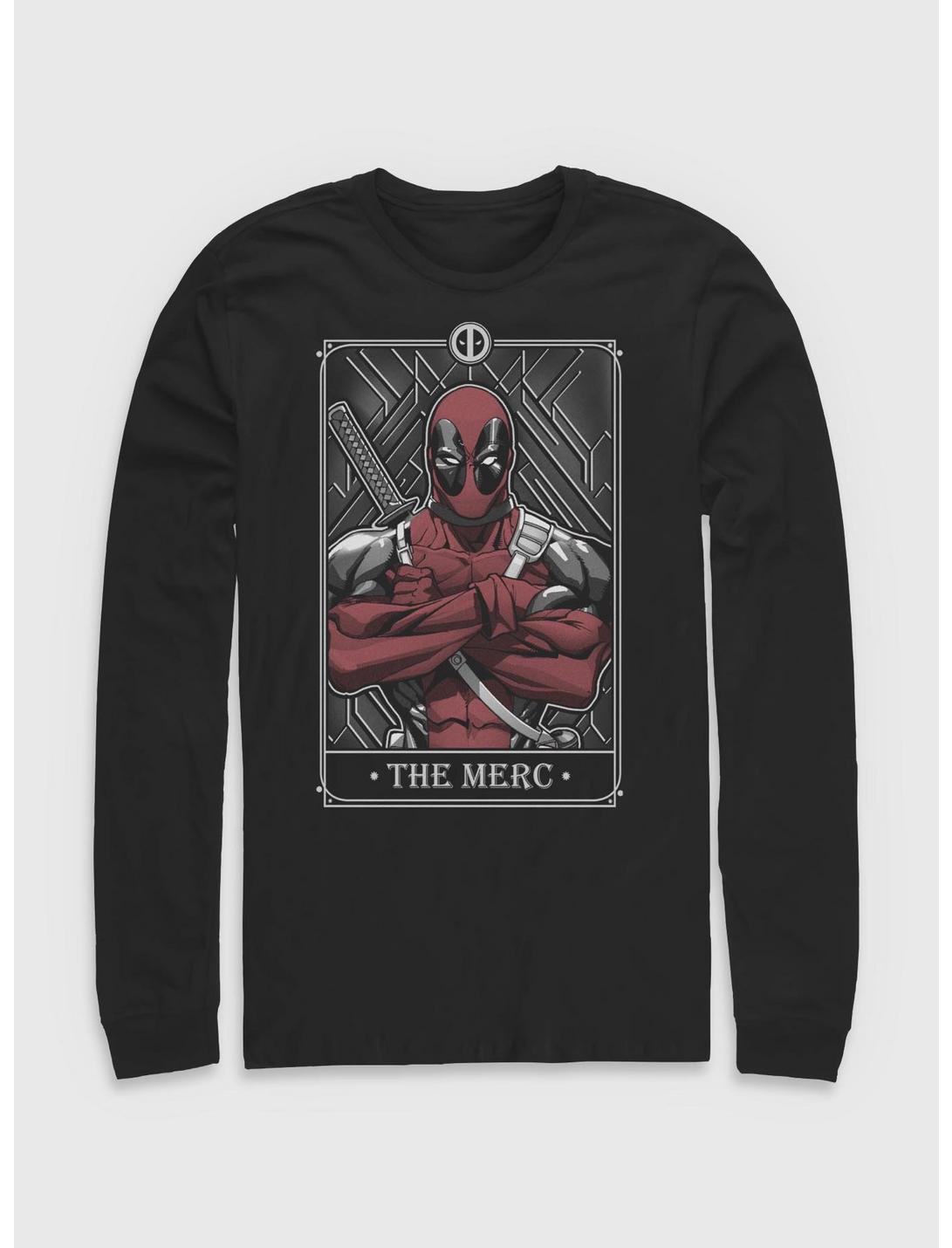 Marvel Deadpool The Merc Tarot Long-Sleeve T-Shirt
