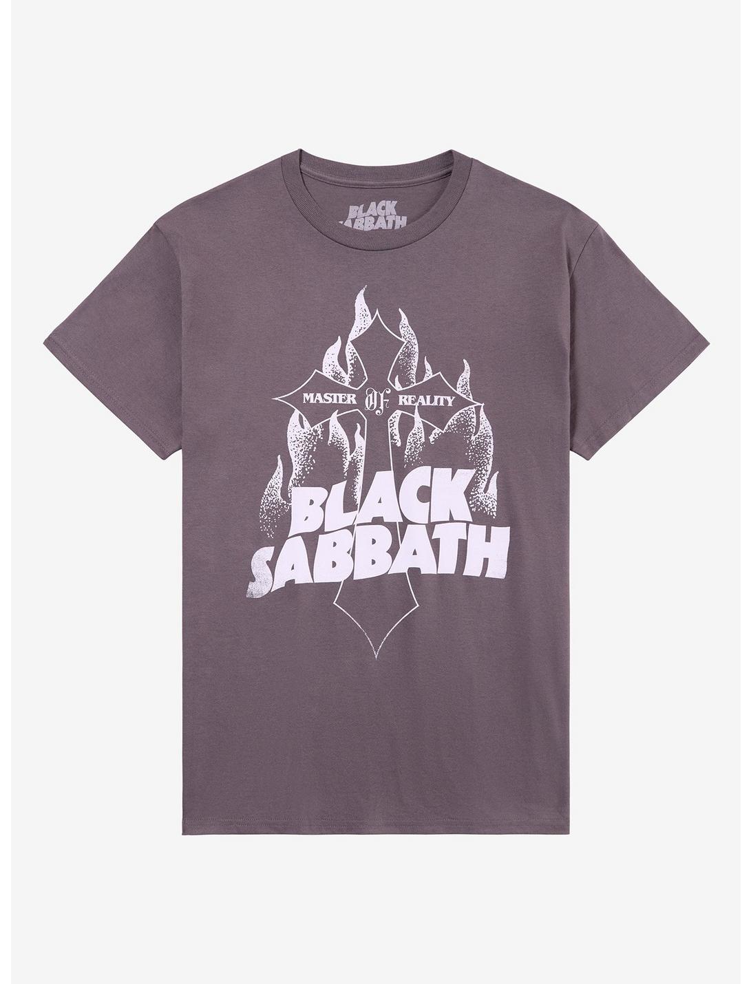 Black Sabbath Master Of Reality Flaming Cross T-Shirt