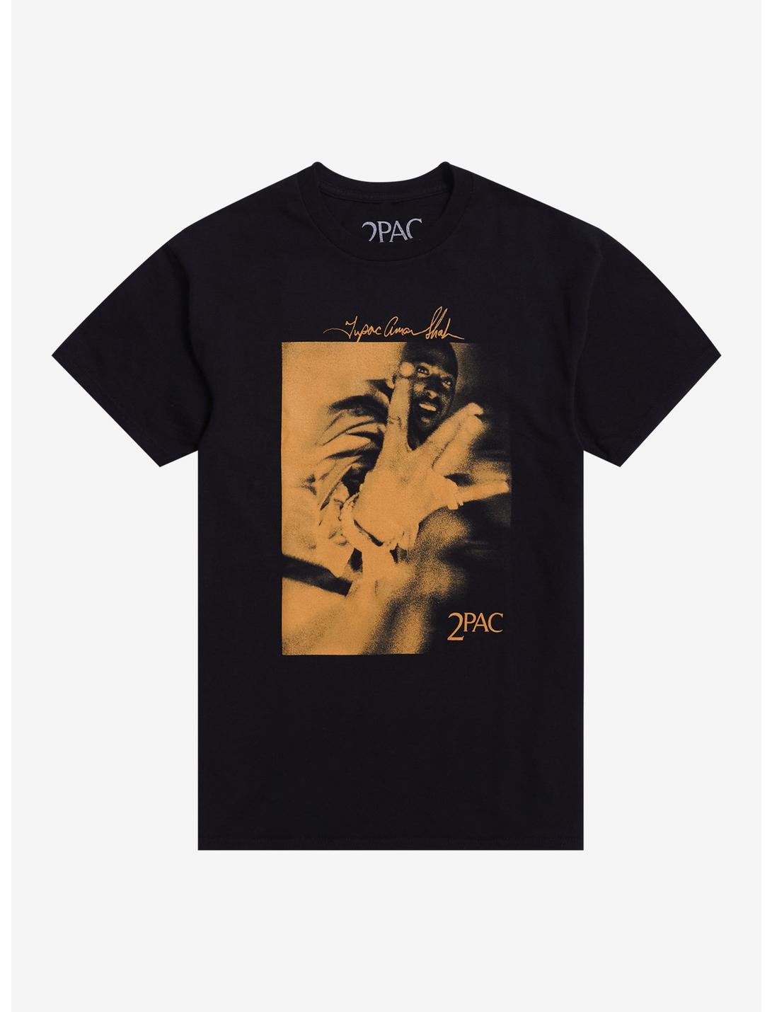 Tupac Orange Portrait T-Shirt