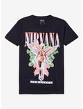 Nirvana In Utero Angel Flowers T-Shirt