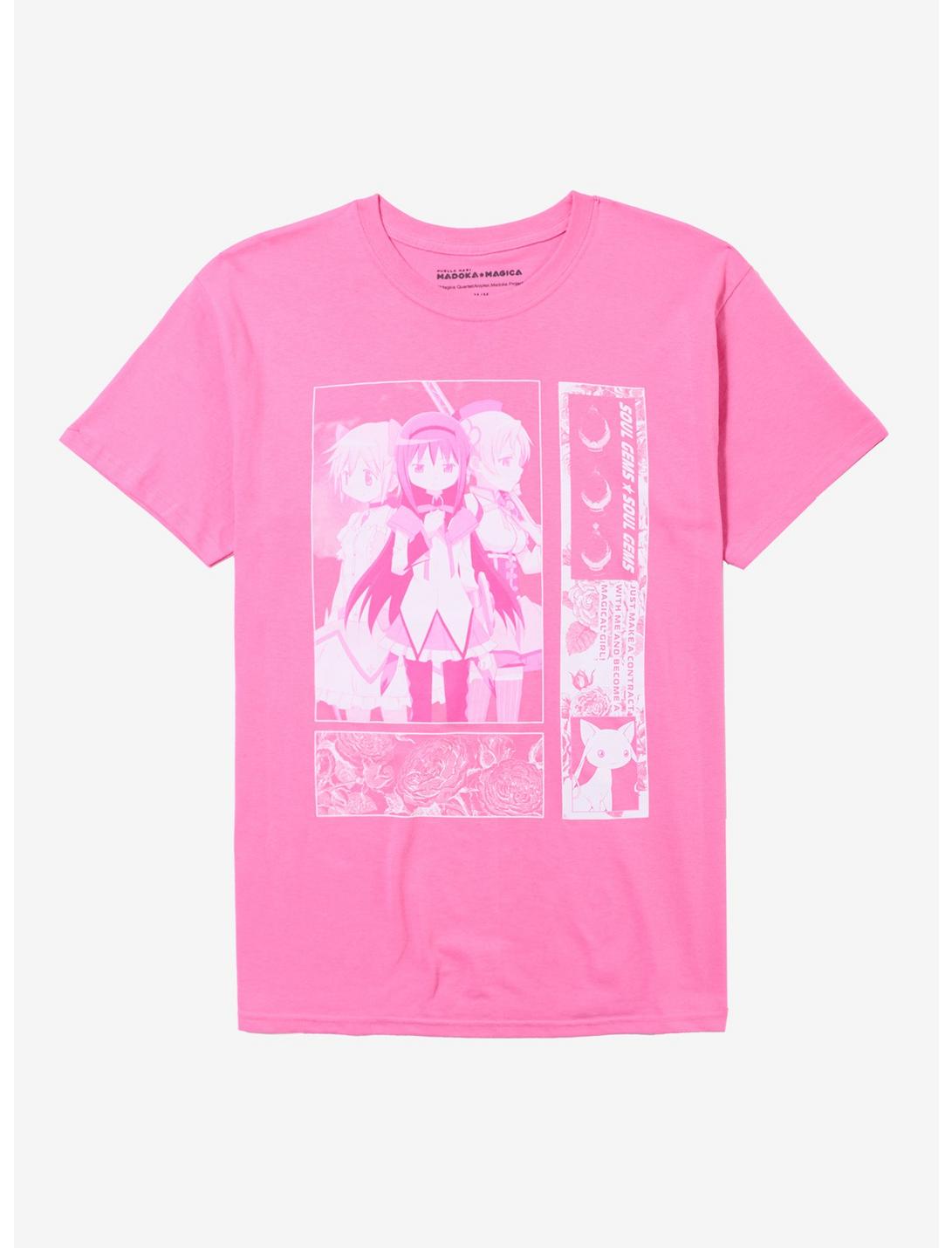Puella Magi Madoka Magica Pink Panel T-Shirt