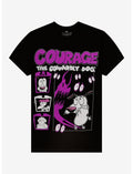 Courage The Cowardly Dog Character Grid T-Shirt