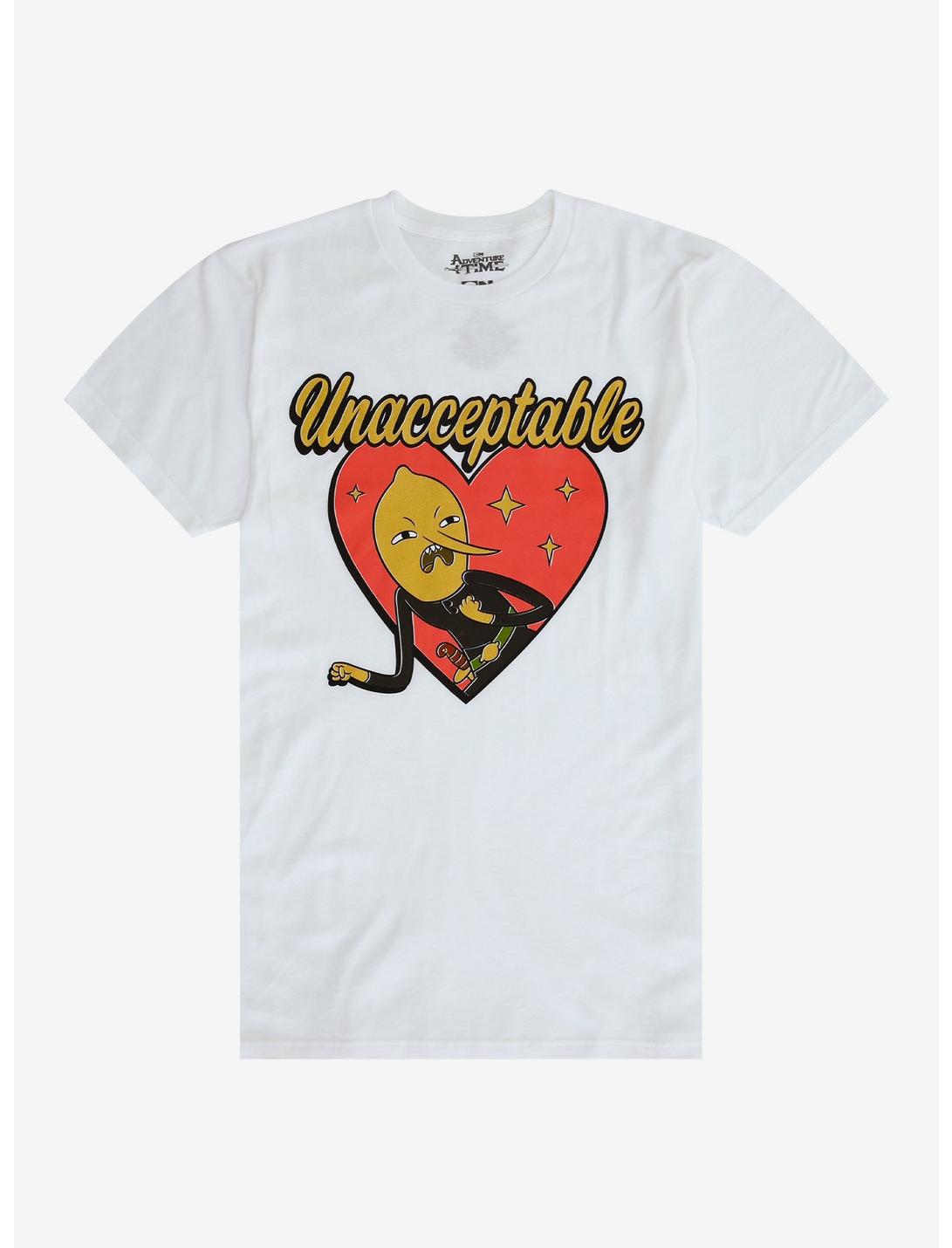 Adventure Time Earl Of Lemongrab Unacceptable Glitter T-Shirt