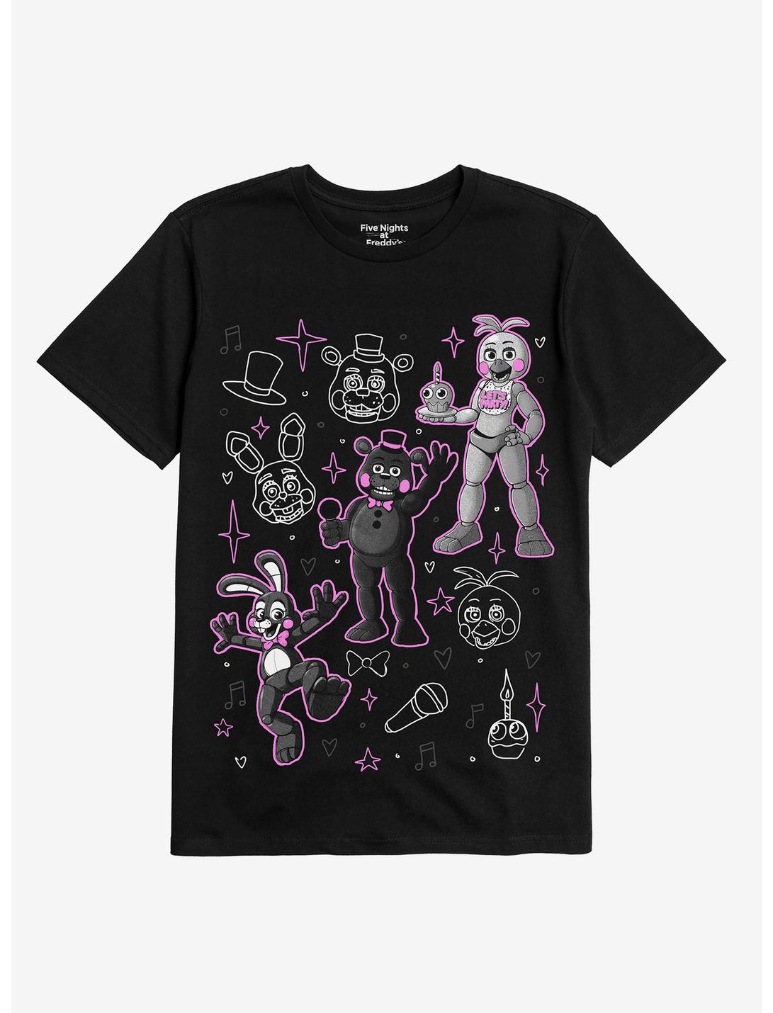 Five Nights At Freddy's Cute Characters T-Shirt