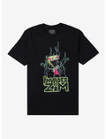 Invader Zim Glitter Flames Zim T-Shirt