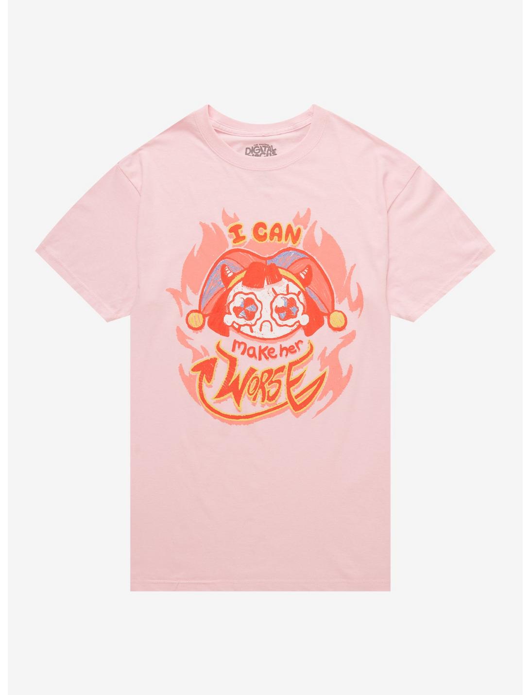 The Amazing Digital Circus Pomni Flame Pink T-Shirt