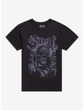 Ghost Masked Figure Distressed T-Shirt