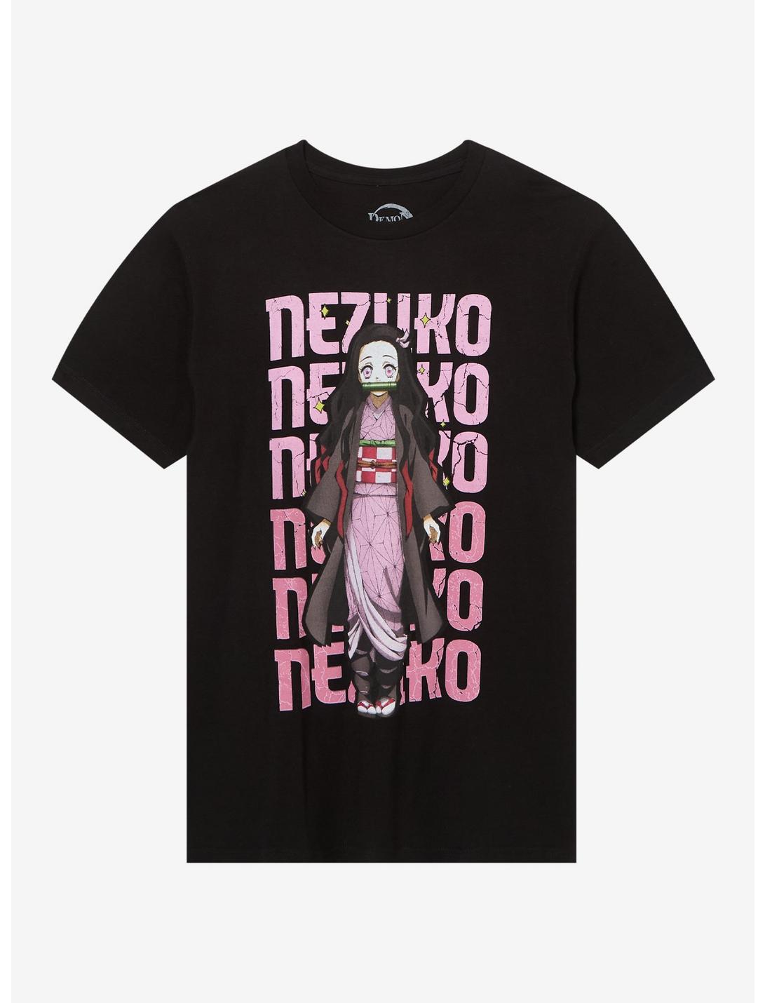 Demon Slayer: Kimetsu No Yaiba Nezuko Name & Portrait T-Shirt