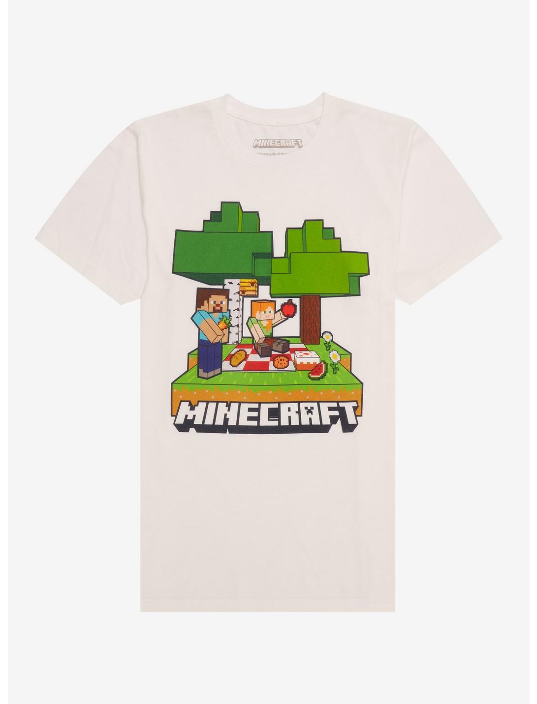 Minecraft Steve & Alex Picnic T-Shirt