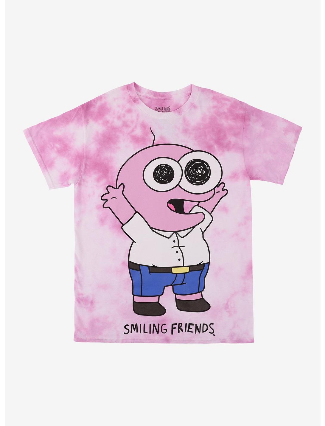 Smiling Friends Pim Pink Tie-Dye T-Shirt