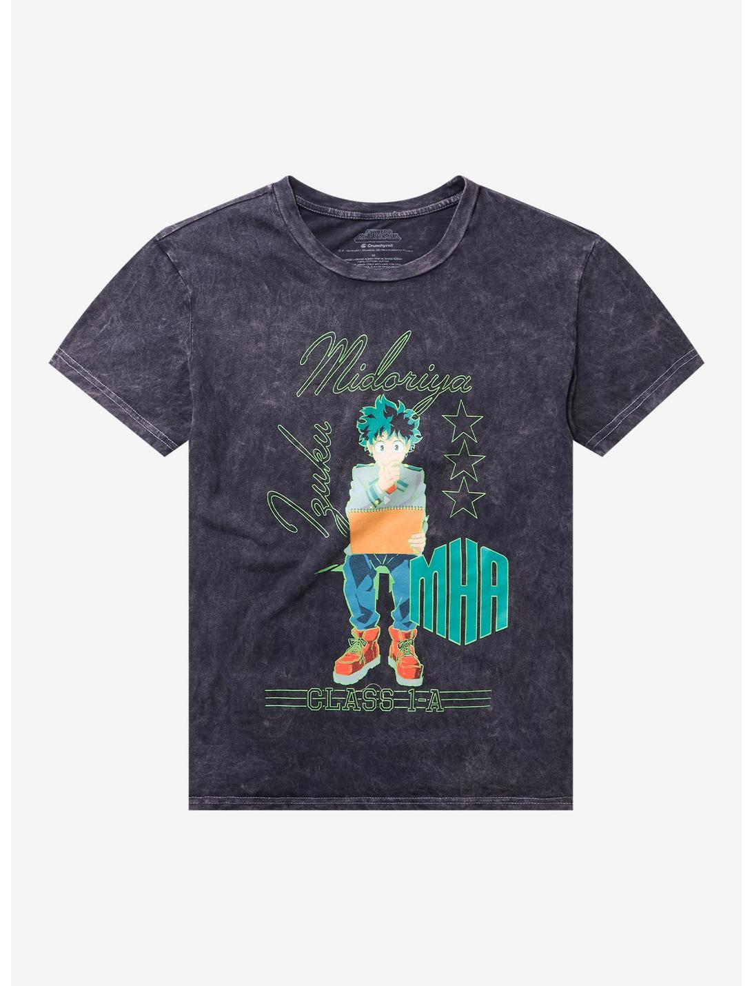 My Hero Academia Deku Studying Dark Wash T-Shirt