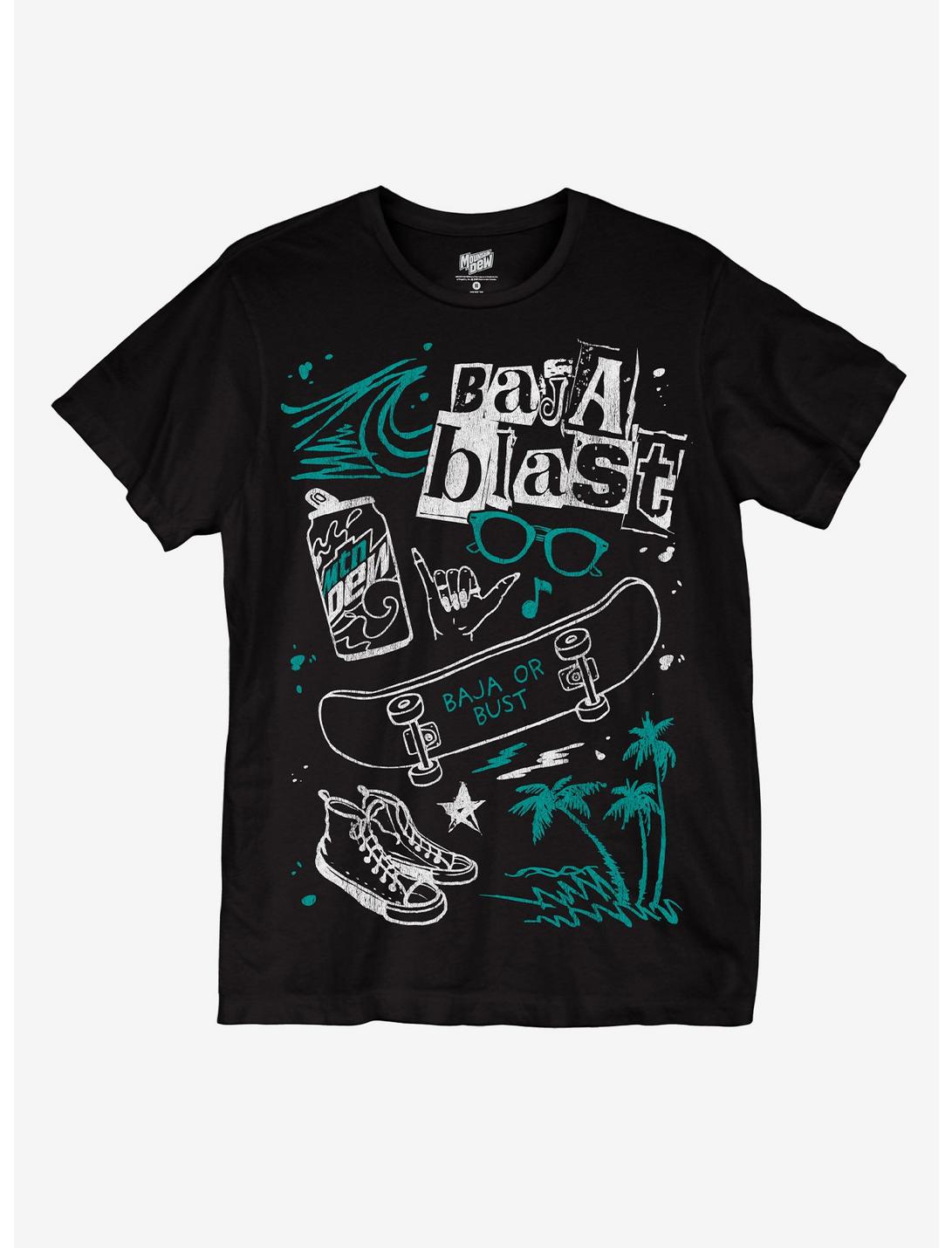 Mountain Dew Baja Blast Collage T-Shirt