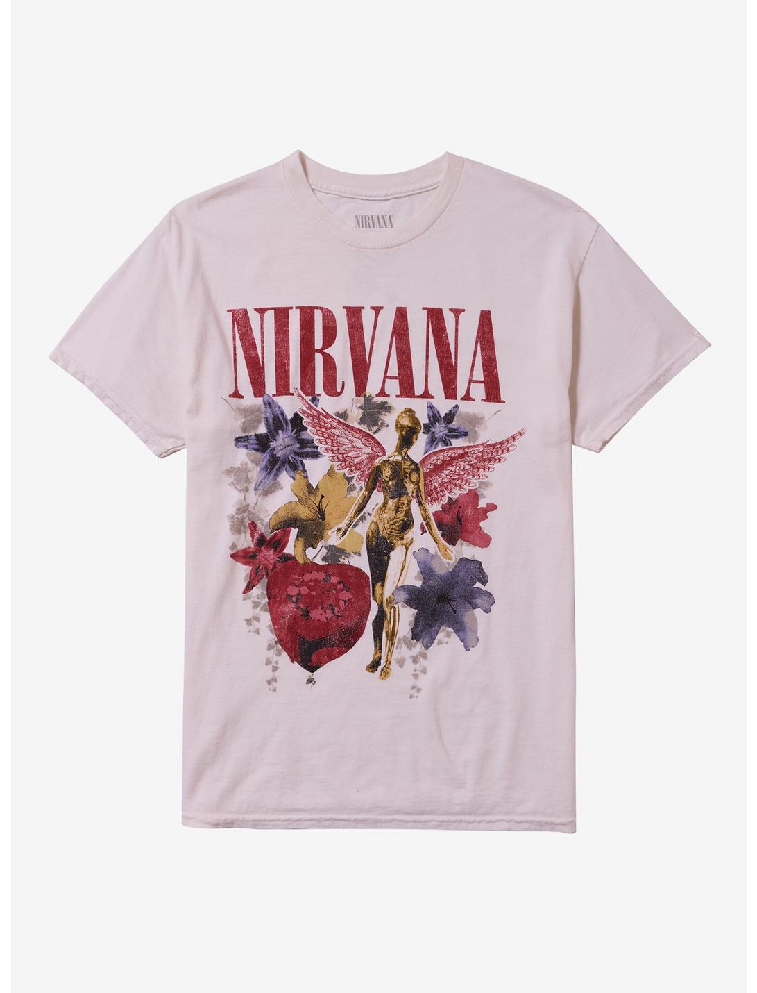 Nirvana In Utero Flowers Girls T-Shirt