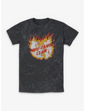 Wu-Tang Clan Fire Logo Mineral Wash T-Shirt